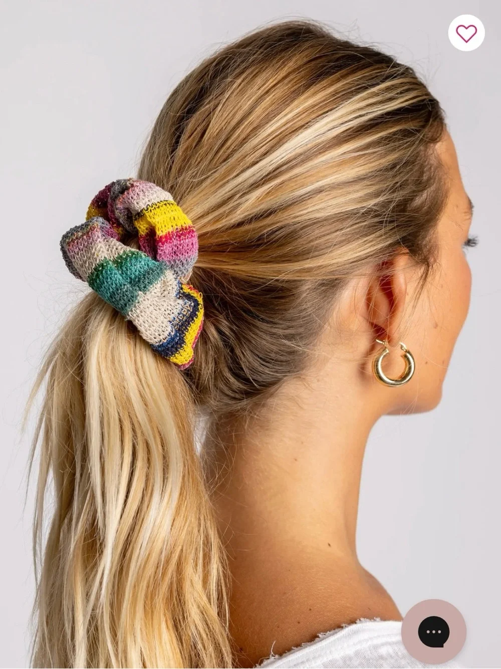 Natural Life Rainbow Hair Scrunchy